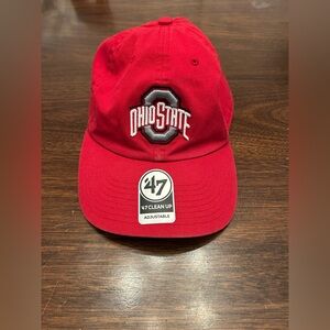 '47 Red Ohio State Embroidered Baseball Cap